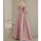 Вечернее платье, розовая юбка, свадебное платье для принцессы, изысканный стиль, французский стиль