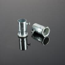 JDG 25 internal tooth cup comb fast internal wire box pick up iron bottom case joint iron lock mother galvanized wire pipe fitting