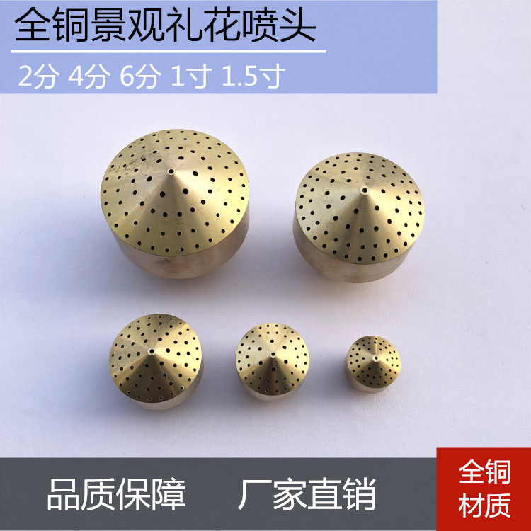 2 points 4 points 6 points 1 inch 1 5 inches All bronze Lilly shower nozzle Horticulture Waterscape Fountain Shower Sprinkle Shower Nozzle