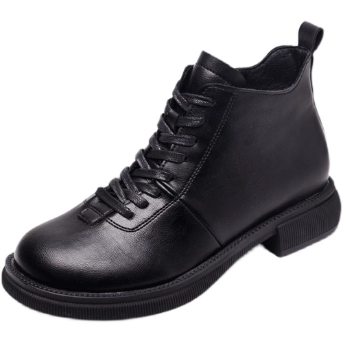 Martens, тонкие универсальные ботинки, низкие весенние короткие сапоги для кожаной обуви, коллекция 2022