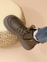 Martens, зимние модные утепленные короткие сапоги в английском стиле, из натуральной кожи, коллекция 2023, в британском стиле