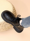 Martens, зимние модные утепленные короткие сапоги в английском стиле, из натуральной кожи, коллекция 2023, в британском стиле