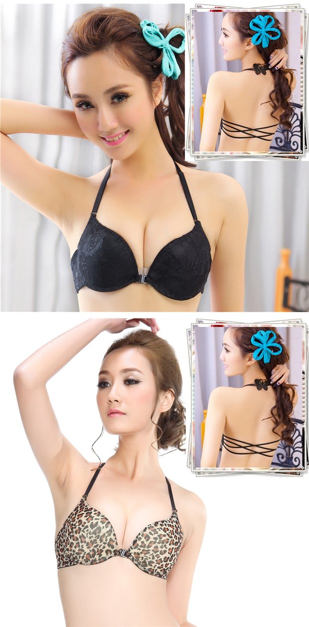 Áo lót bé gái gợi cảm tập hợp ngực nhỏ phần dày Lu Mei lại treo cổ đồ lót mặc áo ngực mẹ giả áo lót mặc áo dài trắng học sinh