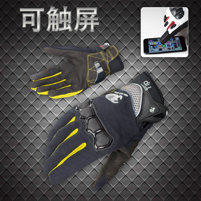 2018 GK162 locomotive gloves summer locomotive riding off-road anti-drop carbon fiber racing with touch screen for men and women