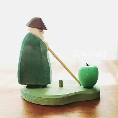 ins hand-painted fairy tale princess Prince figure home wine solid wood puppet static model Nordic ornaments homestay