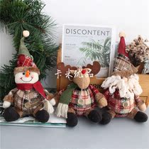 (Cami Youpin) foreign trade Cartoon Doll children Santa Claus snowman doll Christmas ornaments decoration