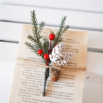 Christmas gift wrapping bouquet Flower Bouquet Mini Pine Nuts Decoration Small Bouquet Emulated Flowers Decoration Bouquet