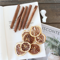 Dried cinnamon dried fruit Christmas wreath eternal flower making material tobacco and lemon slices decorative literary and artistic forest packaging