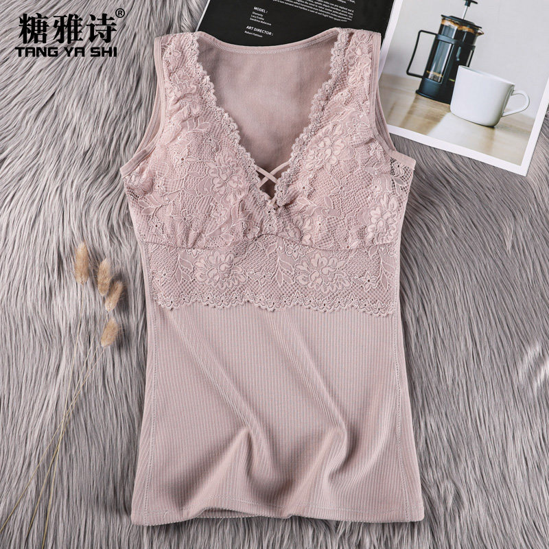 Fat plus size warm vest women thickened with velvet 200 pounds to wear cotton vest and waistcoat one-piece velvet winter