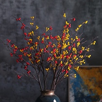 Simulation flower Wild Berry simulation fruit berry red fruit dried branches decoration flower arrangement Chinese floral fake flower