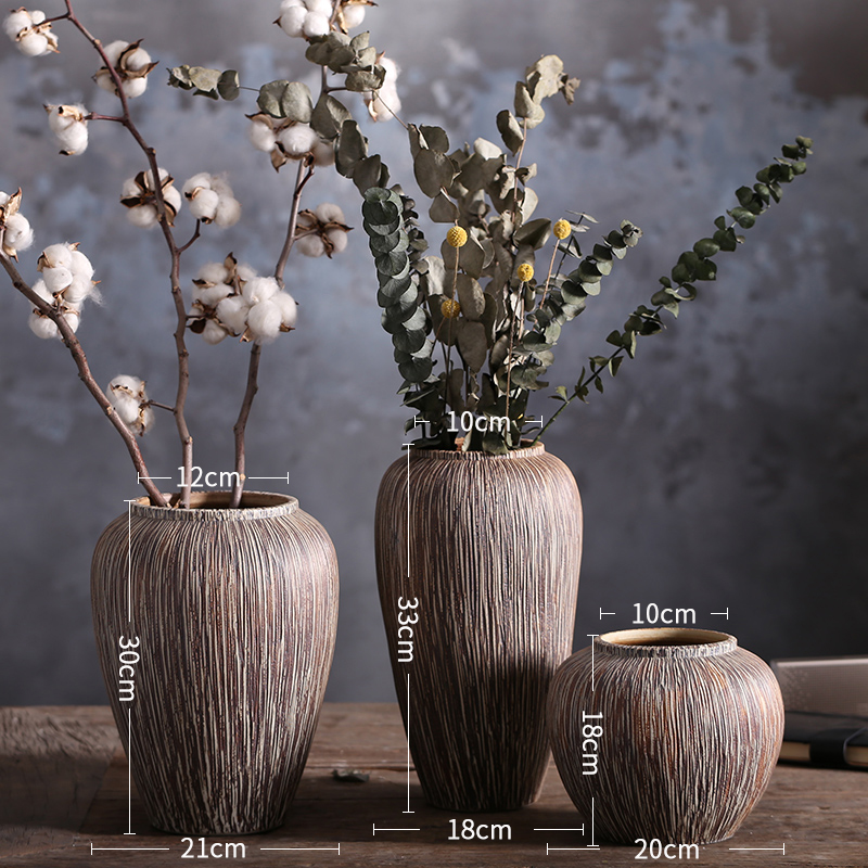 Jingdezhen ceramic vase furnishing articles sitting room flower arranging all over the sky star, Nordic small pure and fresh and dried flowers hydroponics ins style