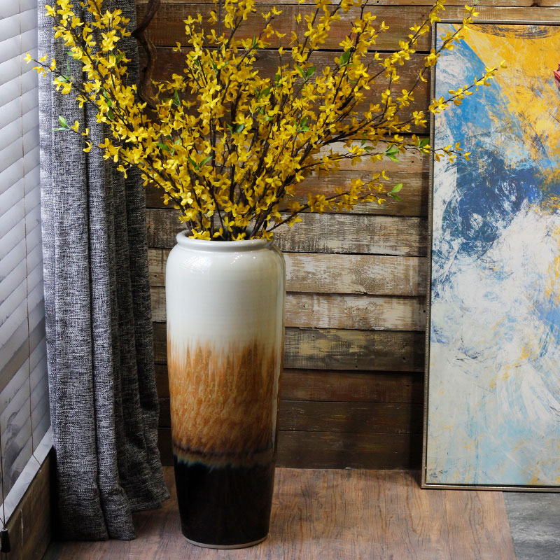 Checking out ceramic hotel villa covers large vases, the sitting room porch flower flower decoration of Chinese style furnishing articles