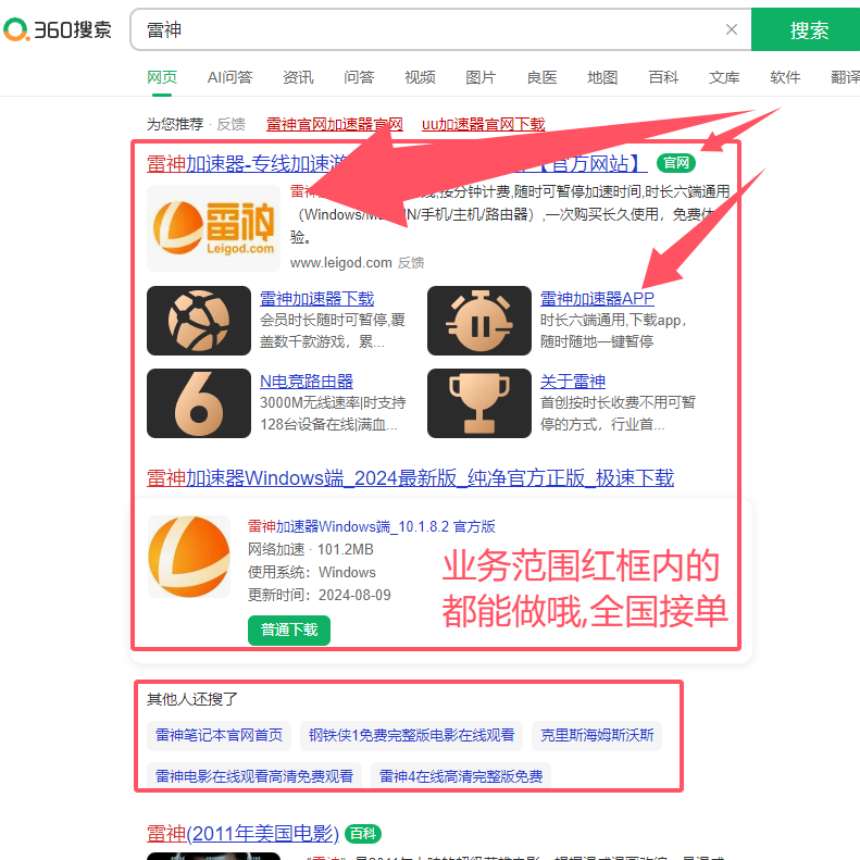 百度360各大搜索引擎倌网认证的LOGO