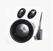 Oiled Oil Bowl Dyeing Hair Brush Comb Ear Cover Scalding Hair Beauty Hair Care Professional set of three pieces