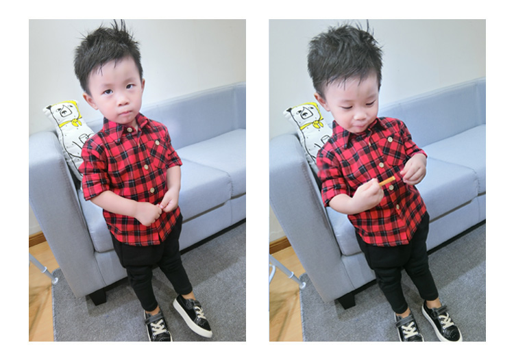 Chemise enfant à manche longue - Ref 2083040 Image 17