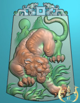 tiger tiger downhill tiger brand fine carving jade carving