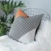 Các nhà thiết kế đề nghị các mô hình phòng ánh sáng sang trọng gối houndstooth khâu da đệm sofa eo lưng gối giường - Trở lại đệm / Bolsters