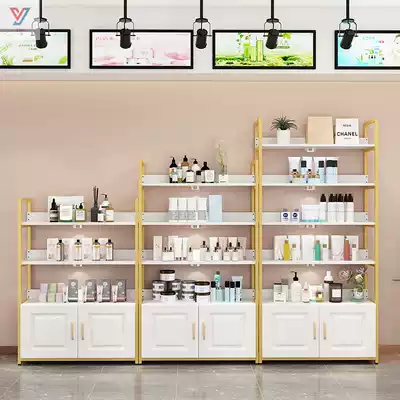 Shelf cosmetics skin care products display rack shelf Beauty Salon Salon Product Display Cabinet