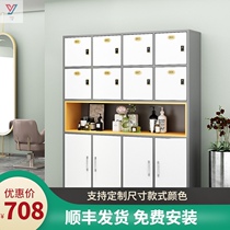 Hairdressing shop display cabinet locker towel cabinet with lock beauty salon product storage cabinet towel storage cabinet