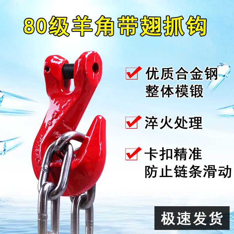 The national standard crane hook hook hook hook is a grab of Australian grab wings with winged hook 1235 tons