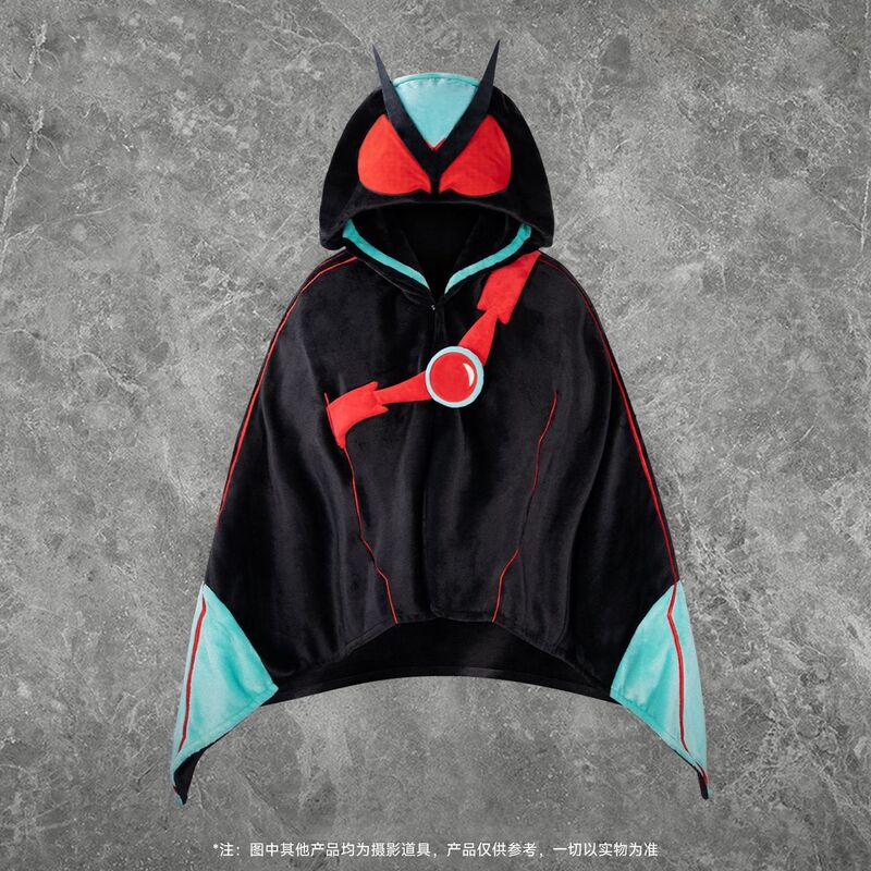 Kamen Rider 55Th Anniversary Impression Air Conditioning Peripheral Multi-Functional Blanket Lunch Break Cover Blanket Cape Warm Shawl