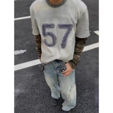 Камуфляжный комплект, летний лонгслив, ретро сексуальная толстовка, в американском стиле