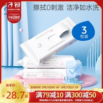 Childhood wet tissue female adult pregnant women postpartum care 60 pumping * 3 packs of maternal private wipes