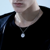 Мужское ретро ожерелье для влюбленных, летний аксессуар из нержавеющей стали, дизайнерская подвеска, тренд сезона