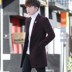 Hàn Quốc phiên bản của xu hướng tóc áo khoác nam áo gió Anh vừa chiều dài thanh niên của áo khoác 2020 kẻ sọc mới 