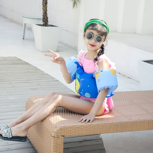 Надувные плавательные нарукавники для начинающих для плавания для мальчиков и девочек, детский спасательный жилет из пены, комплект, снаряжение