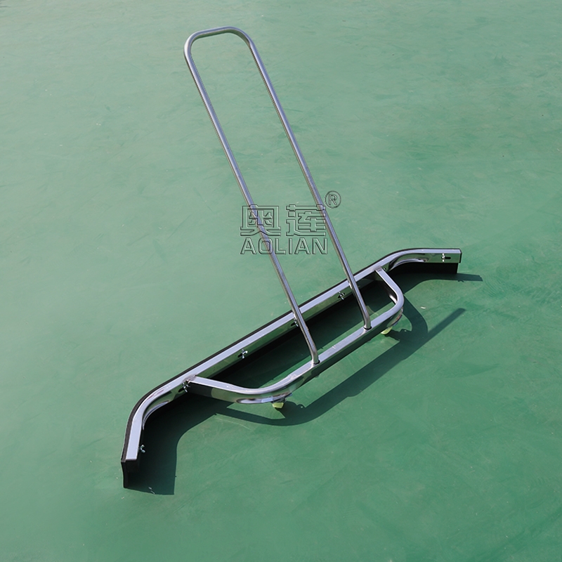 Highgrade tennis court stainless steel water pusher mop rubber strip Basketball court wiper