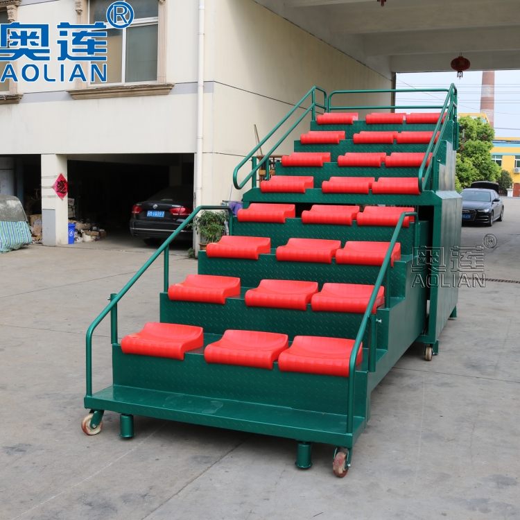 Athletics venue mobile telescopic finishing referee table timing platform Grandstand 27 seats 24 seats 18 seats 15 seats 12 seats