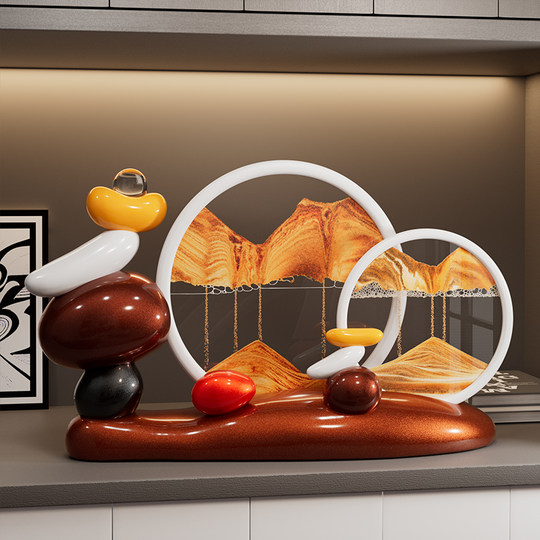 Время летит как река, картины с эффектом песка для гостиной, прихожей, тумбы под телевизор, винного шкафа, роскошные декорации для дома, офиса.