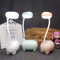 Creative cute cartoon pony decoration bedroom girl Night Light led students Children Learning Lamp USB charging