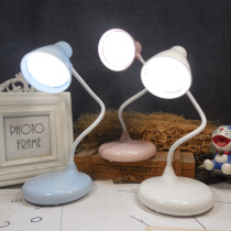 LED plug-in desk lamp can be installed with battery dual-purpose desk College Childrens dormitory portable USB bedside night light