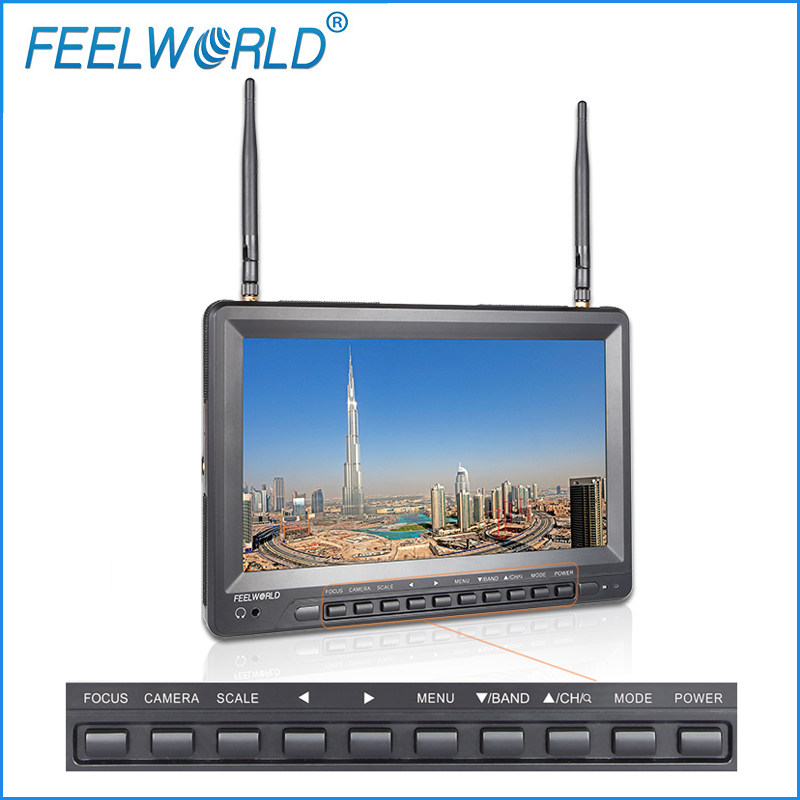 Fuweide 10 1 inch built-in battery with DVR recording function Aerial monitor FPV1032 wireless image transmission