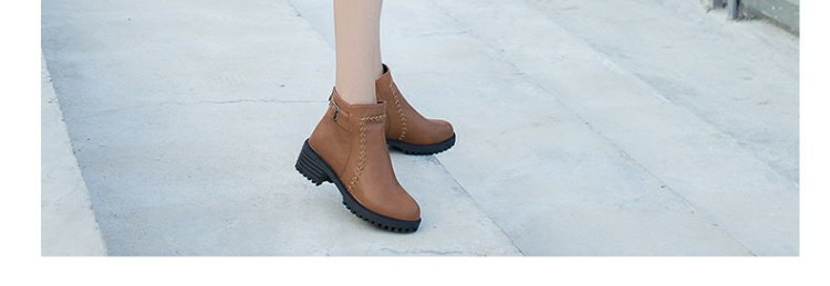 Mùa thu và mùa đông 2018 Anh gió đầu tròn Martin ủng retro dày dày với giày ống ngắn nữ hoang dã với giày ngắn nữ giày boot nữ hàng hiệu