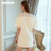 Miuco phụ nữ ren khâu trắng nặng nề công nghiệp jacquard giảm béo váy k - Váy eo cao