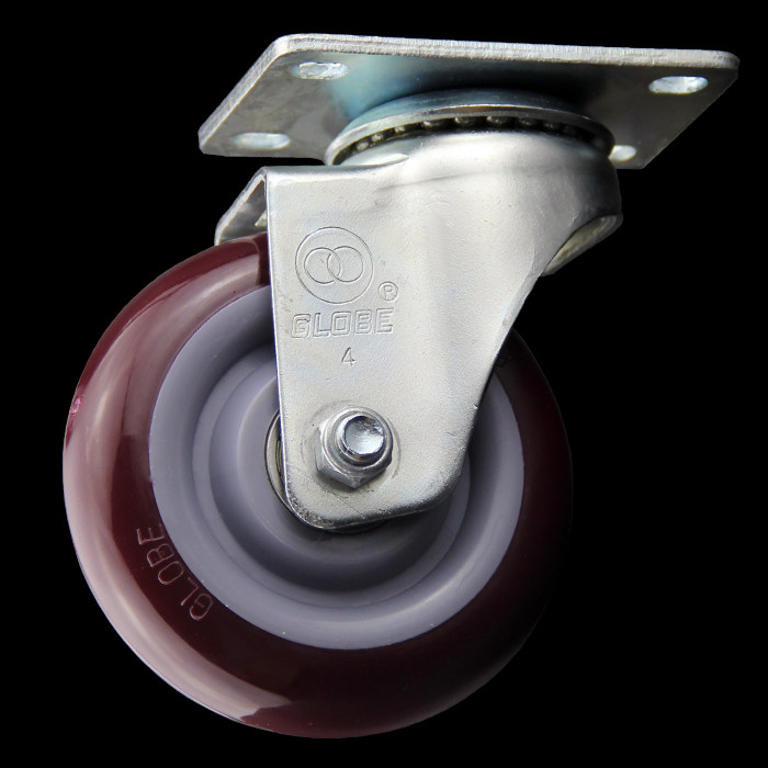 Universal caster 3 inch 4 inch 5 inch polyurethane with brake universal wheel directional flat hand push trolley wheel