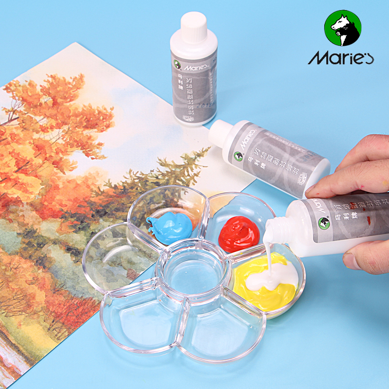 Malli 742 propylene harmonic liquid propylene pigment Diluent Toning Medium Agent 100ml propylene pigment seasoning Increase of sunburn Glossiness Gloss Aid FINE ART SUPPLIES