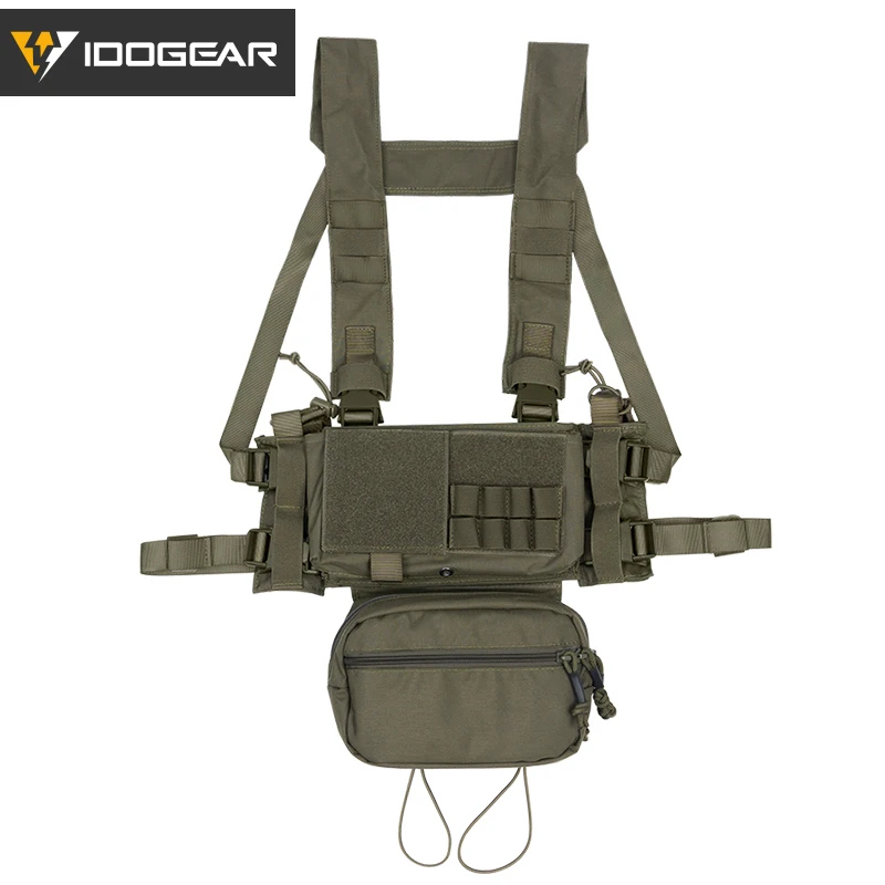Idogear Little Steel Scorpion Mk3 Lightweight Tactical Chest Rig Vest Multifunctional Expansion Mounting Plate Ss Belly Vest