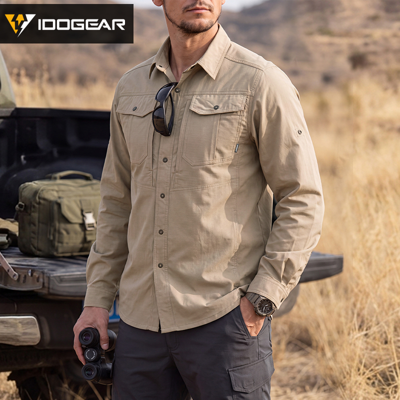 Idogear Little Steel Scorpion Is6 Tactical Long-Sleeved Shirt Outdoor Breathable Men's Shirt Spring & Fall Business Casual Top Idogear Little Steel Scorpion Is6 Tactical Long-Sleeved Shirt Outdoor Breathable Men's Shirt Spring & Fall Business Casual Top