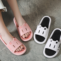 Slippers female summer bathroom bath non-slip cartoon couple home cute indoor and outdoor home deodorant sandals men