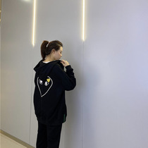 2021 New Tide Brand Jacket Womens Autumn and Winter Joker Love Cotton Long Sleeve Loose Couple Hoodie