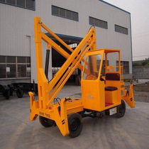 Customized crank arm hydraulic lift self-propelled aerial work vehicle electric mode diesel battery drag