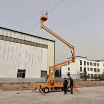 Manufacturer customized crank arm type elevator electric hydraulic aerial work platform four-wheel mobile lifting platform