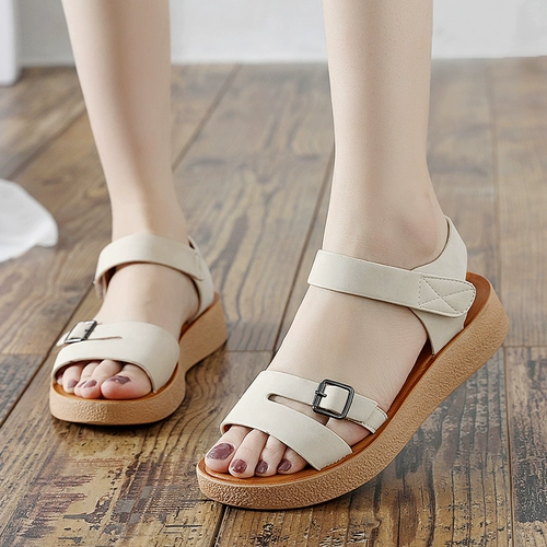 Летние модные туфли, сандалии на платформе для матери, мягкая подошва