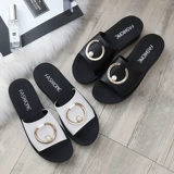 Тапочки для матери, нескользящие модные слайдеры, мягкая подошва, для среднего возраста, из натуральной кожи