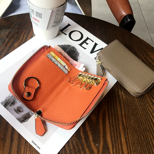 Ключница, изысканная сумка через плечо, замок, универсальный чехол, маленькая сумка-органайзер, из натуральной кожи, новая коллекция