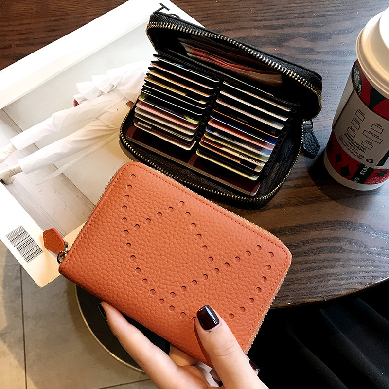 Cardpack Women's small ultra-thin multi-position large capacity 2022 new mesh red card bag for the card holder of the card